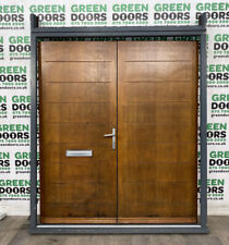 DOUBLE FRENCH FRONT DOORS EXTERNAL EXTERIOR WOODEN USED TALL HARDWOOD TIMBER