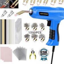 Hot Stapler Gun Car Bumper Fender Welding Welder Gun Plastic Repair Kit +Staples