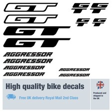 GT Aggressor bike labels /