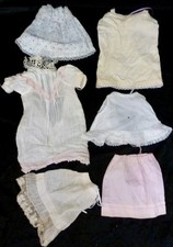 BUNDLE of ANTIQUE DOLL CLOTHING, DOLL DRESS and UNDERWEAR, DOLL OUTFIT
