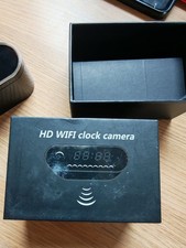 Black HD WIFI Clock Camera - FOR PARTS / REPAIR ONLY