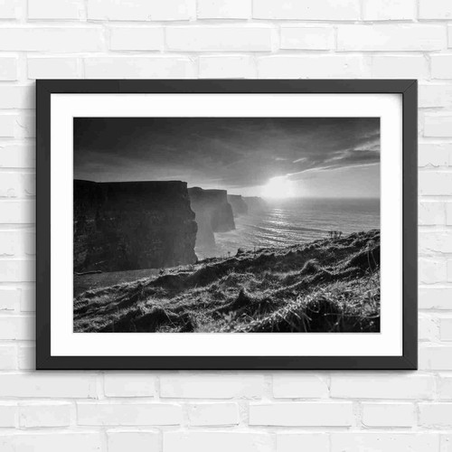Dramatic irish coast cliffs - dramatic,