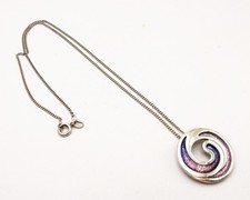 Sterling silver necklace rounc