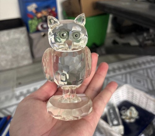 Large crystal collectible owl - crystal,