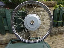 Royal Enfield motorcycle 19" front and rear unused chromed wheels