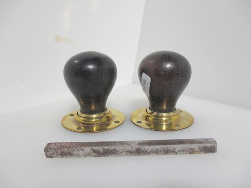 Victorian wooden door knobs - victorian,
