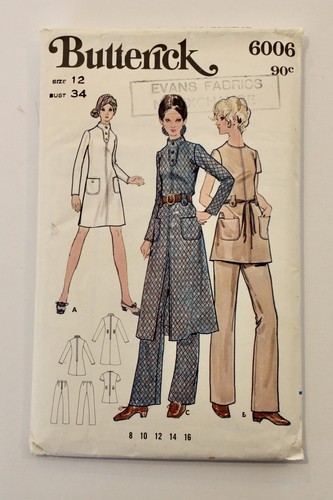 Vintage butterick 6008 - vintage, 1970s