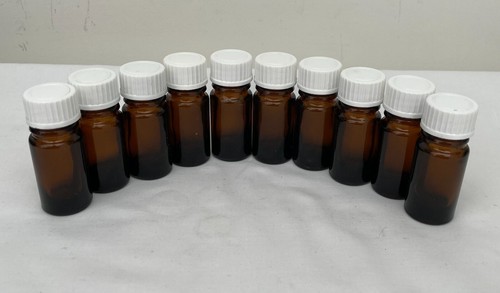 10pcs amber brown glass bottle - 10pcs,