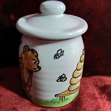 POTTERY 'HONEY POT'  TERRACOTTA -  5.5" TALL Bear Design STORAGE JAR