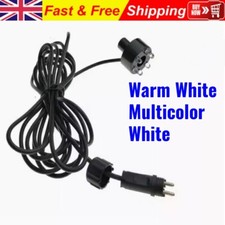Underwater 6-LED Light Ring For Fountain Fish Pond Water Garden AC Adapter`