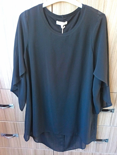 Rjr john rocha black chiffon - john,