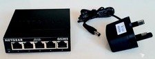 NETGEAR GS305 5-Port Gigabit Network Switch ethernet splitter hub plug-and-play