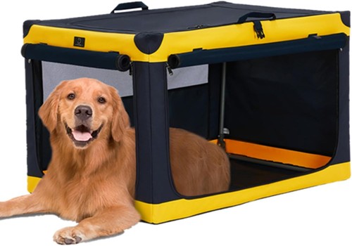 Foldable soft dog crate large - foldable,