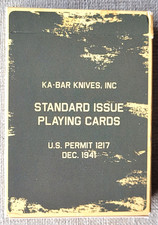 Ka-Bar knives Playing cards deck USA 54