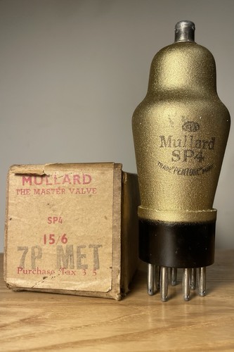 Mazda sp4 gold pentode valve - mazda,