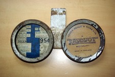 VINTAGE COMMERCIAL VEHICLE  RAYDYOT TWIN TAX DISC HOLDER IN GOOD USED CONDITION