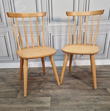 Pair Vintage Dining Chairs -