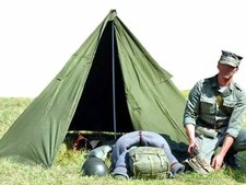 Survival tipi tent made of strong canvas, also suitable for winter use Size II