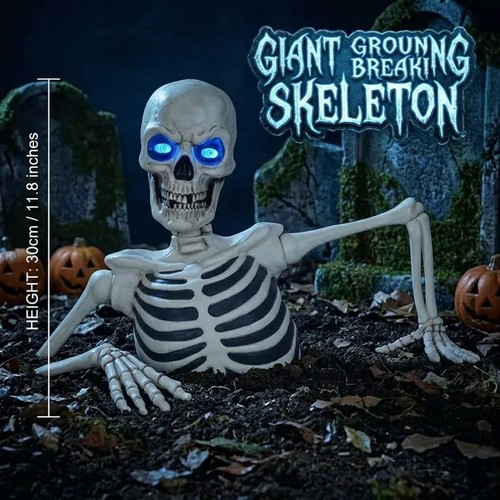 Giant ground breaking skeleton - breaking,