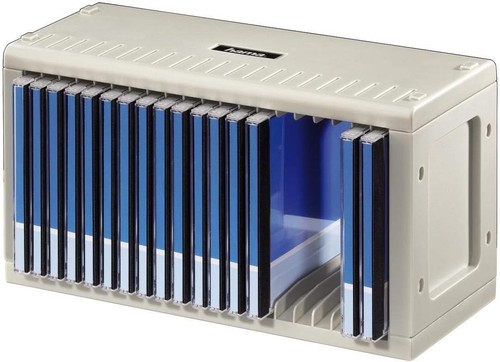 Tiered storage rack for 20 - cd,