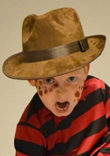 Kids Freddy Krueger Style Scary Fancy Dress Brown Fedora Horror Cosplay Hat