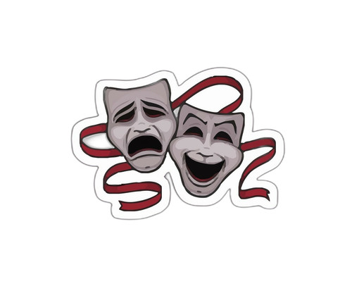 Theatre sticker decal - theatre,