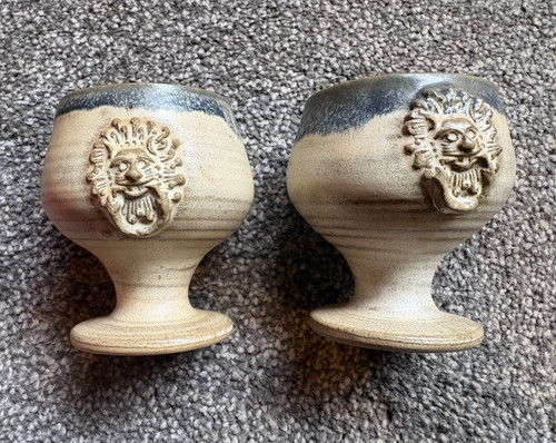 Pair vintage tremar pottery - pair,