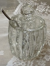 Vintage Cut Glass Sugar Bowl