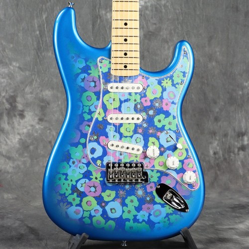 Fender telecaster blue - blue, flower