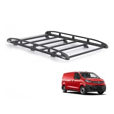 Vauxhall Vivaro Roof Rack for 2019+ SWB (L1) - Rhino KammRack (Black)