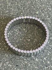 SWATCH Bijoux Lustro Swarovski Crystal Infinity Flex Bracelet S / M (7 Inches)