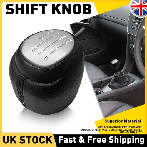 Leather gear shift knob 6 - 1x,