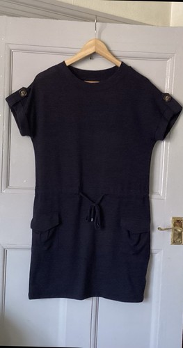 Navy sleeveless dress drop - f&f,
