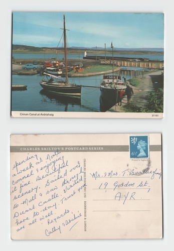 Postcard crinan canal - -,