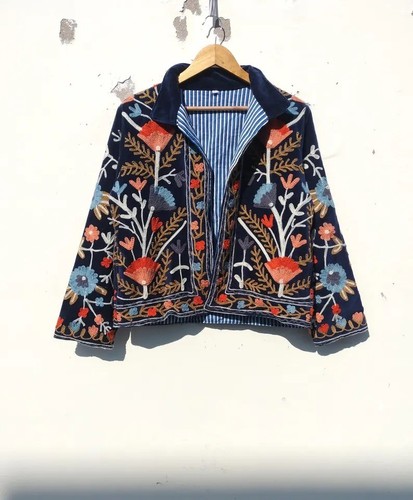 Indian handmade blue suzani - handmade,