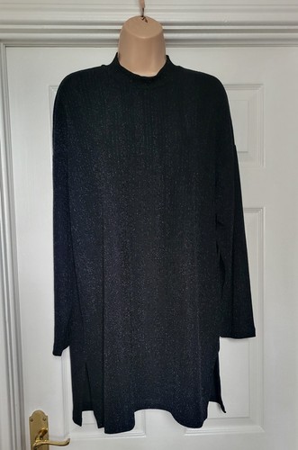 Bnwt black longline jumper - f&f,