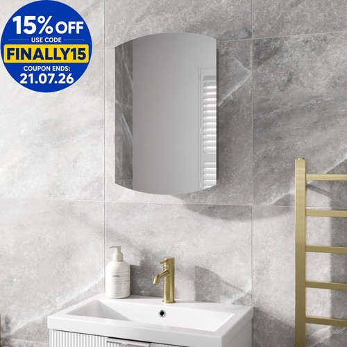 Bathroom single door mirror - single,