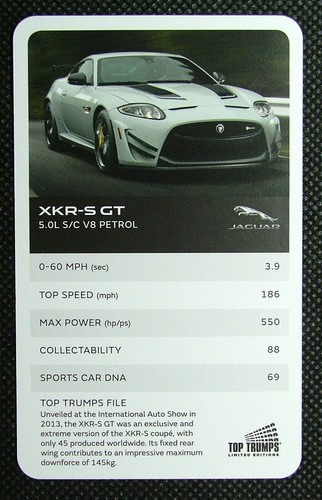 Info card jaguar - info, car