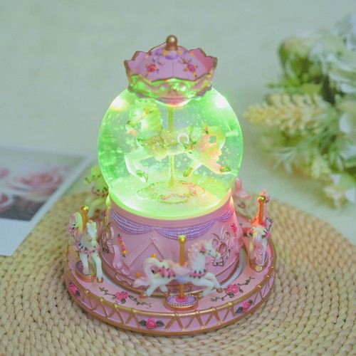 Rotating carousel music box - rotating,