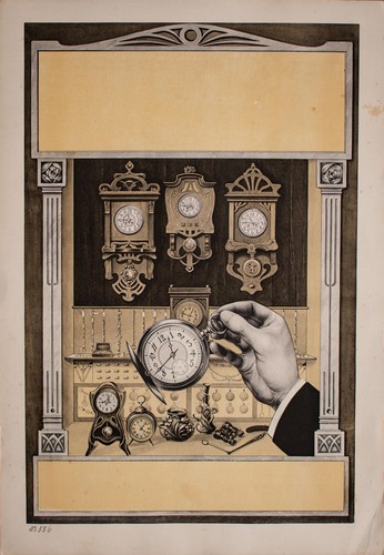 Art nouveau watch pocket - art,