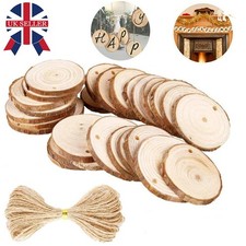 60/120Pcs Rustic Wood Slice 5-6cm Natural Wooden Log Slices Discs for DIY Crafts