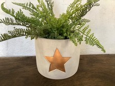 Grey Flower Pot  with a Copper