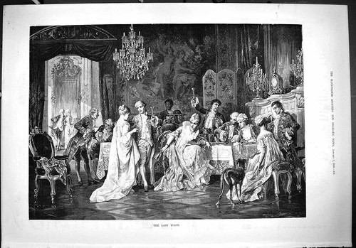 Antique print 1888 - 1888, toast