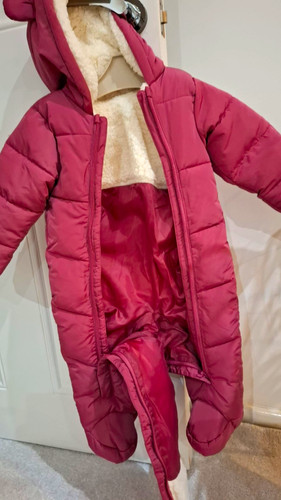 Pink hooded padded lined - hooded,
