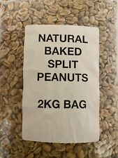 Natural Baked Split Peanuts 2kg Bag, Ideal For Wild Bird Feeders