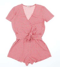 Zara Womens Red Check