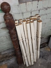 21 spindles, pine, Edwardian, 1 oak Baluster, original, excellent condition