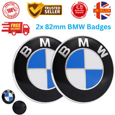 BMW 1 3 5 Series E60 E61 E92 E81 E87 E90 82mm 2x Bonnet Boot Badge Replacement