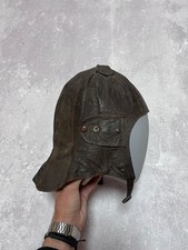 WW2 German Luftwaffe NSFK Leather Flying Helmet Vintage