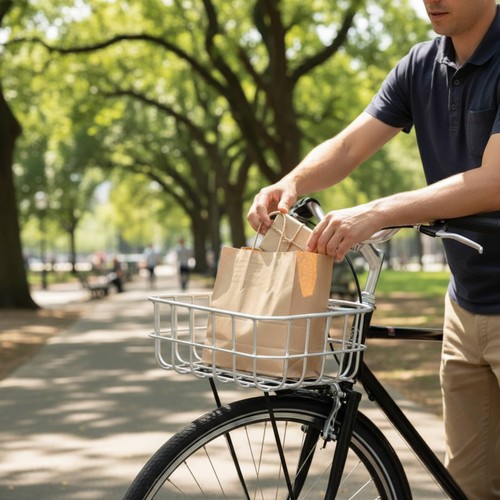 Front bike basket large - front,
